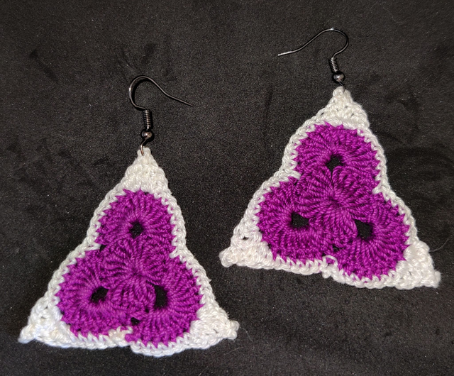 Boucles d&#039;oreilles au crochet triangle