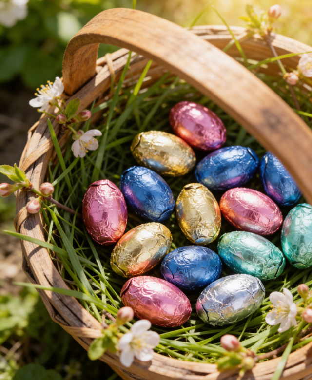 Œufs praliné sous alu 