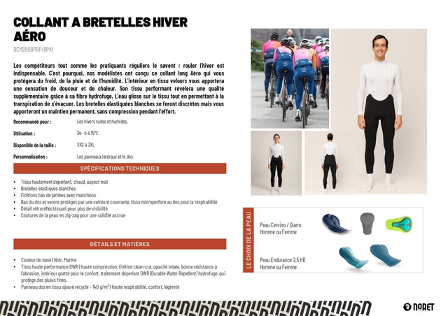 Collant à bretelles Hiver AERO
