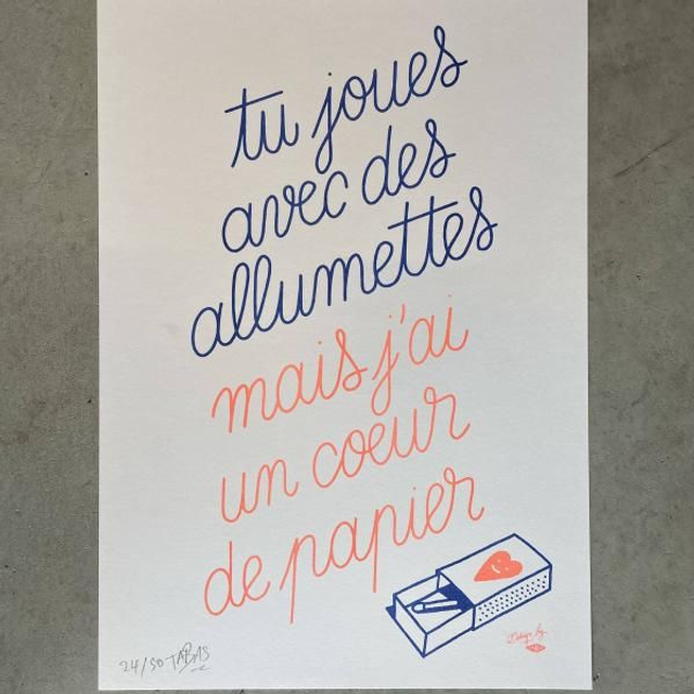 TABAS - Risographie - A3 - 50ex - Signé