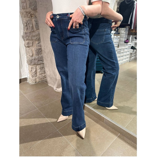 JEANS TASCONI A ZAMPA