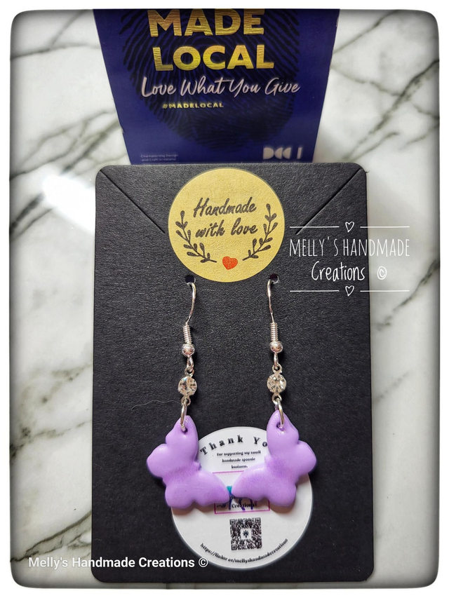 Butterfly Dangle earrings with Cubic Zirconia 