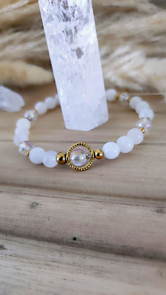 Bracelet "Énergie Féminine" Pierre de lune