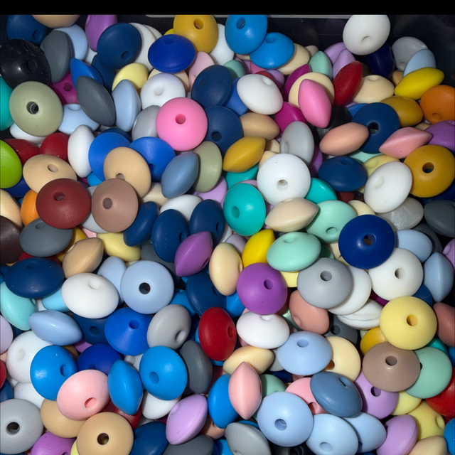 Perles lentille couleur aléatoire 