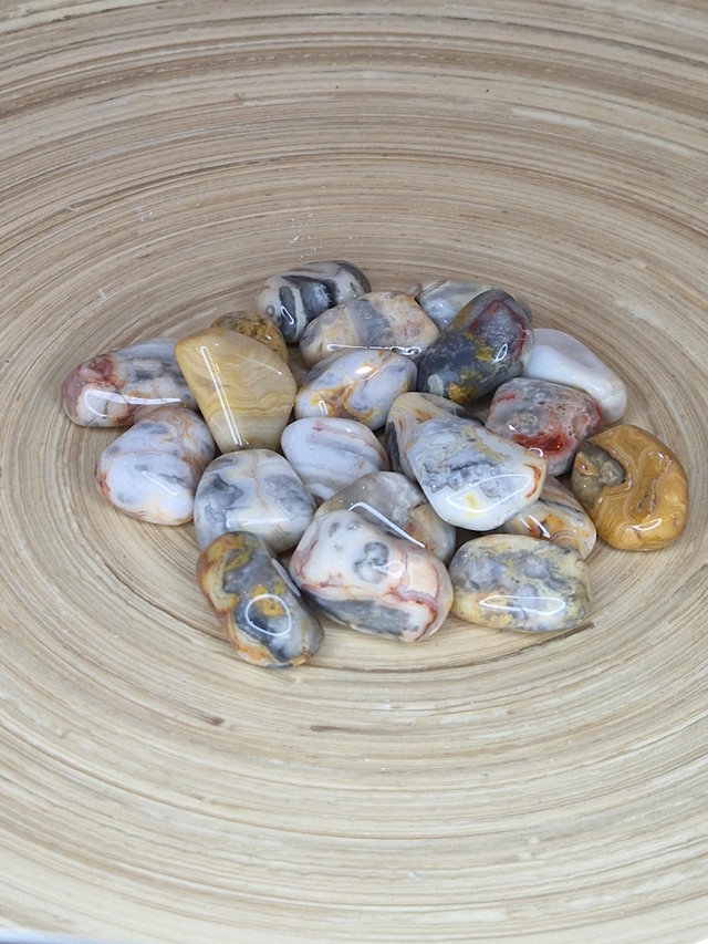 Agate Crazy-Lace - Pierre roulée