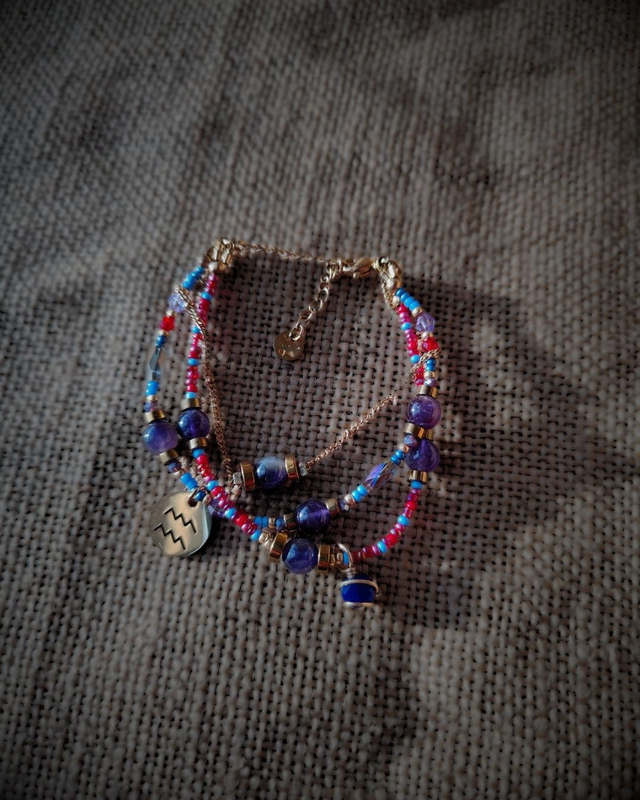 Bracelet Astro Verseau & Améthyste