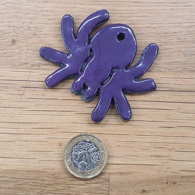 Spider (purple) Halloween glossy decoration