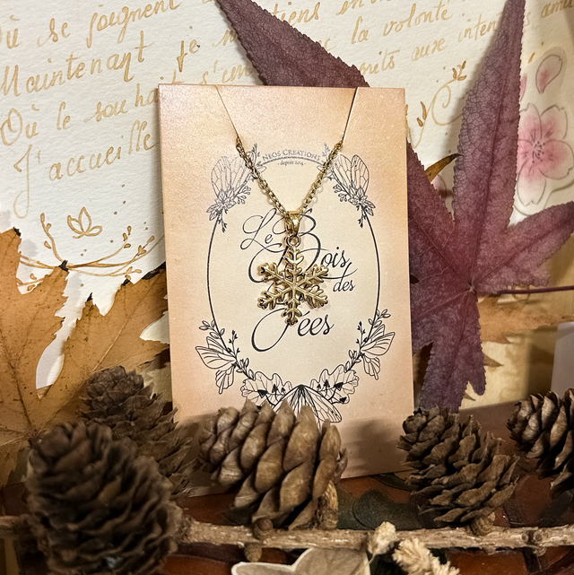 Collier Rêverie - Flocon Doré