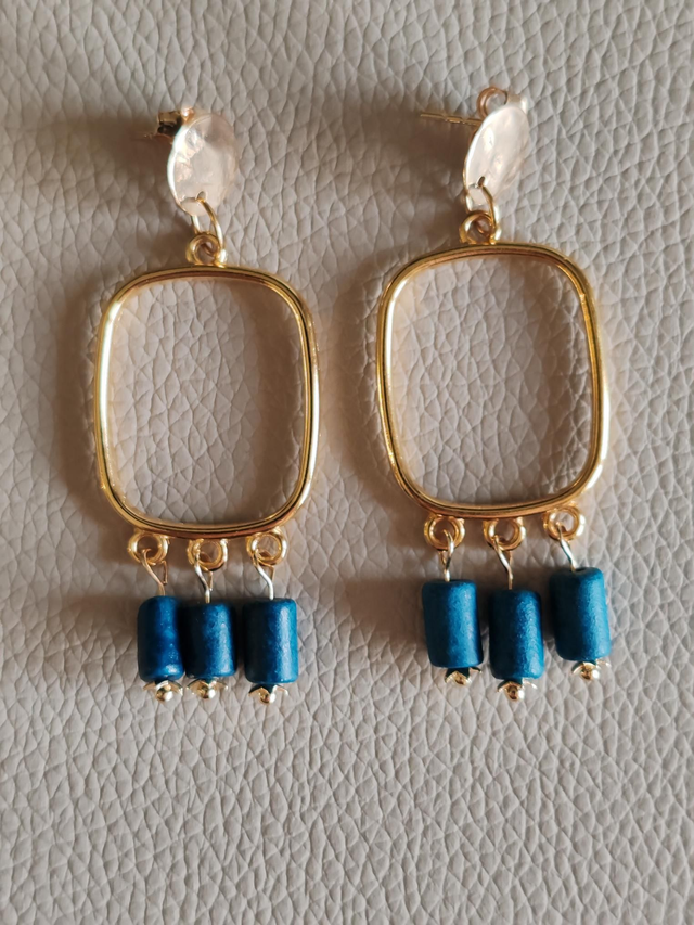 Faroa - Boucles d'oreilles Bleu