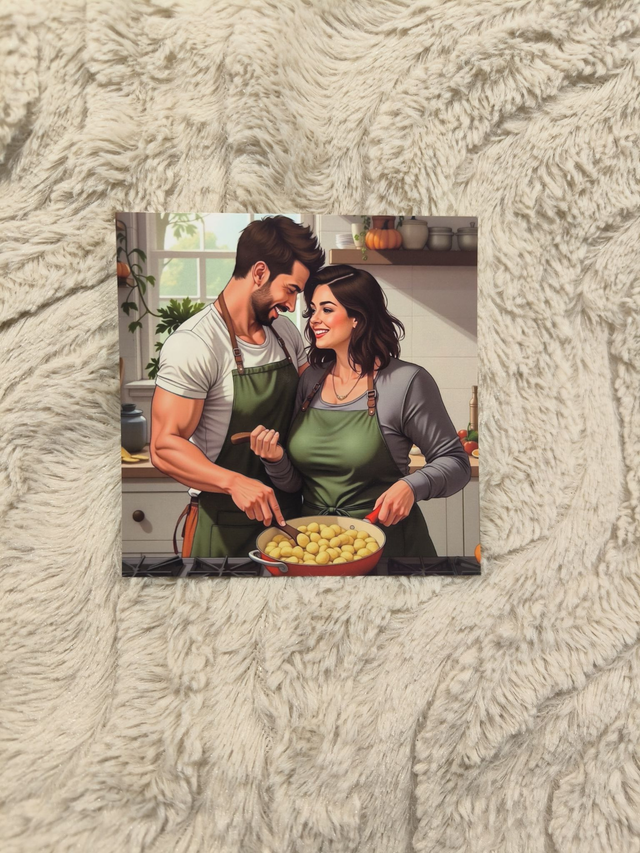 Coup de foudre en cuisine - Illustration