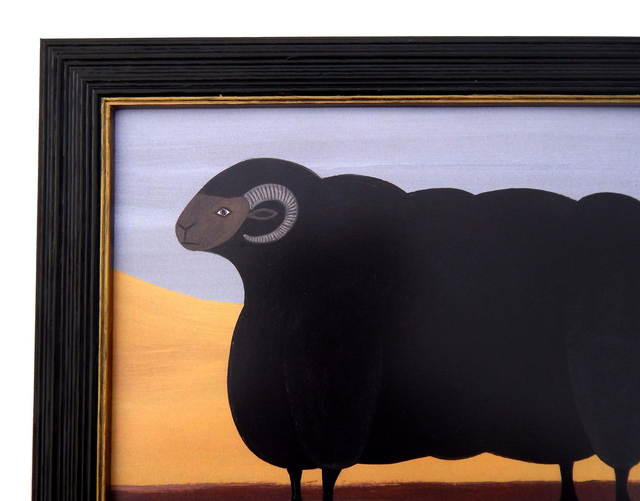 Framed Fine Art Print - Naive Prize Black Ram