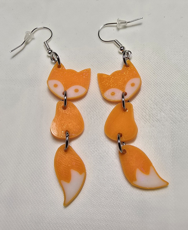 Boucles d'oreilles renard