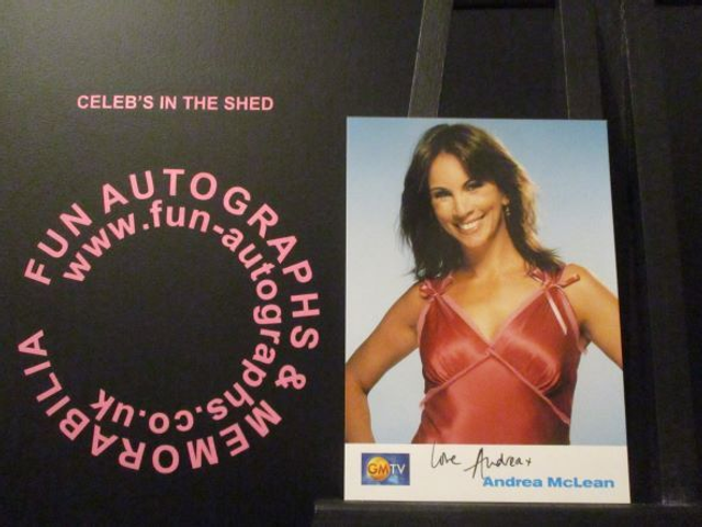 Andrea McLean Authentic Autographed GMTV 6x4 Cast Card