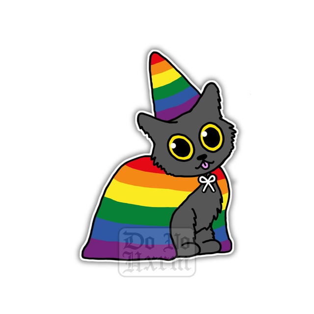 Rainbow Pride Cat Sticker