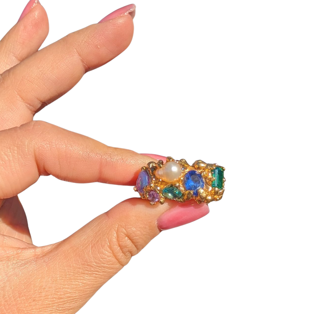 Caspian Gilded Ring