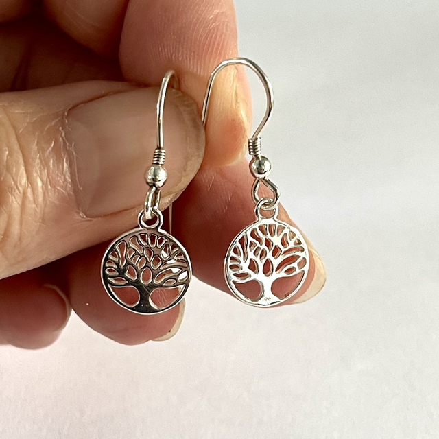 Tree of Life Silver Earrings