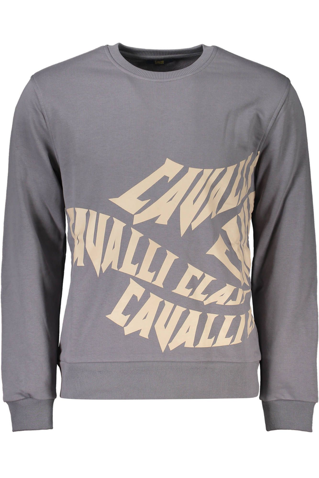 CAVALLI CLASS FELPA SENZA ZIP UOMO GRIGIO
