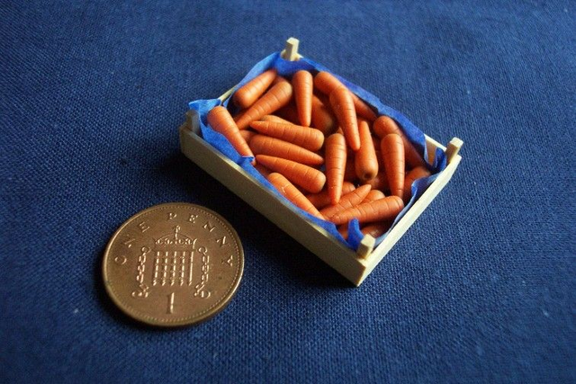 Carrots in Wooden Crate