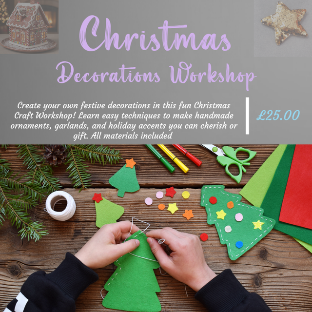 Christmas Decorations Craft Workshop