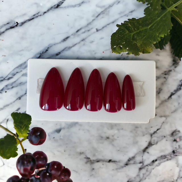 🍇 Modèle Raisin - Faux Ongles Réutilisables 🍇