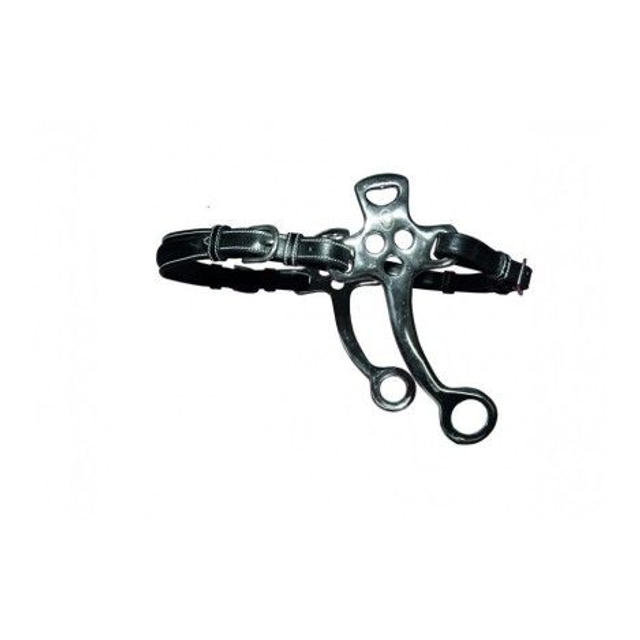 Hackamore JUMP'IN cuir branches courtes et plates