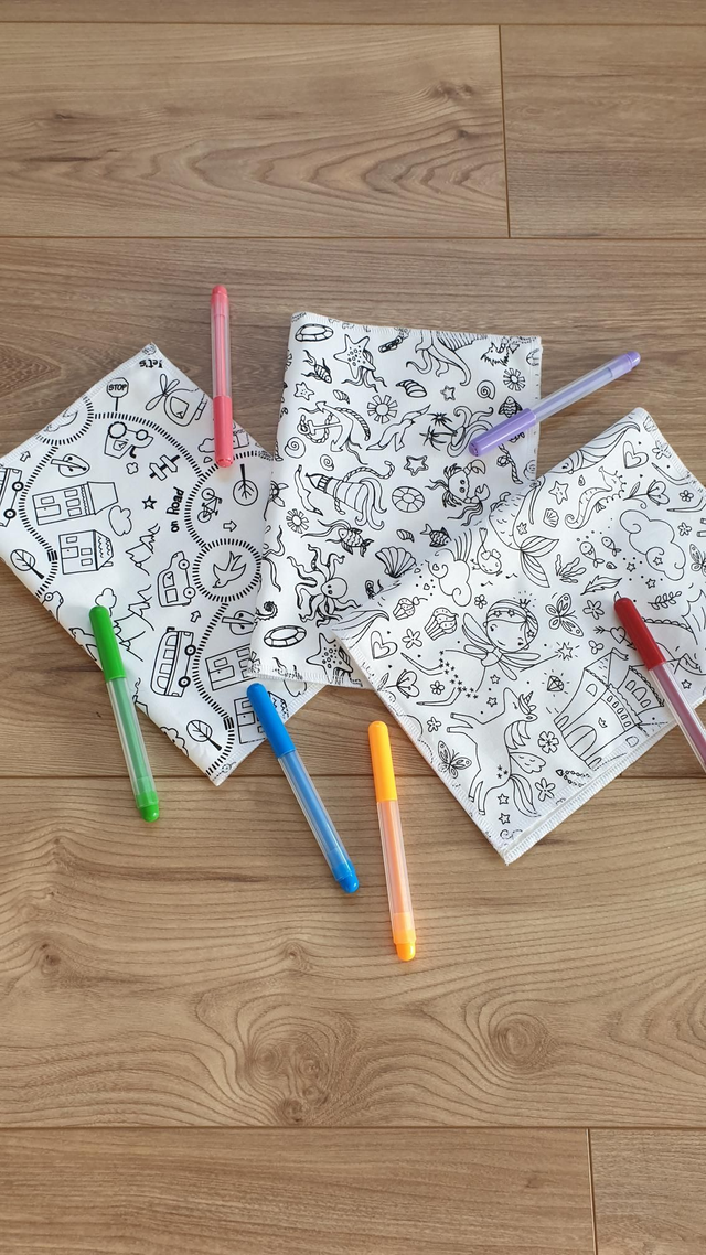 Feuille de coloriage lavable 