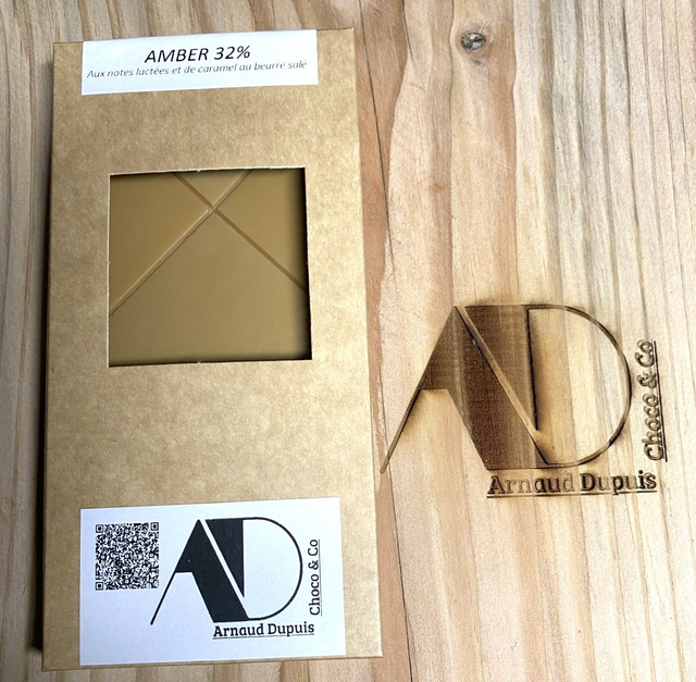 Tablette chocolat amber 32%