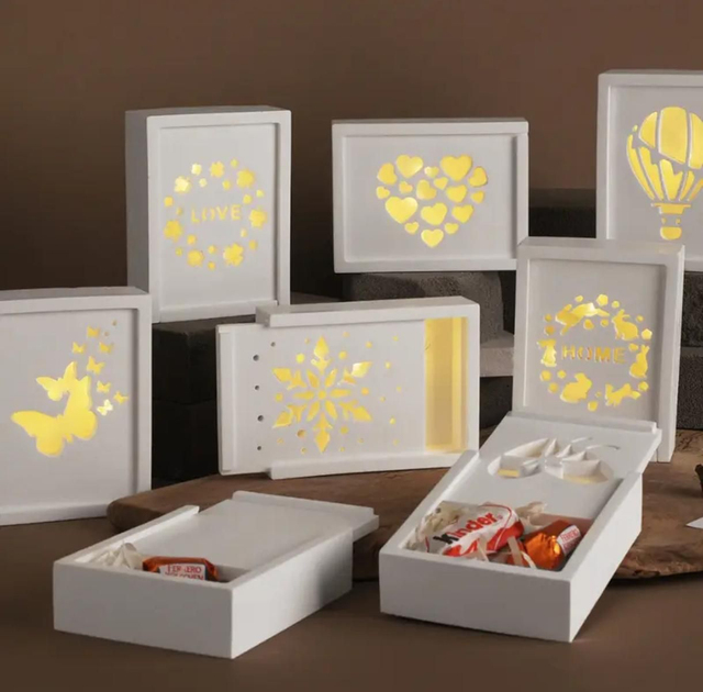 Déco boîte lumineuse où rangement 