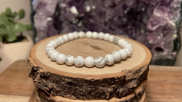 Bracelet HOWLITE 6mm