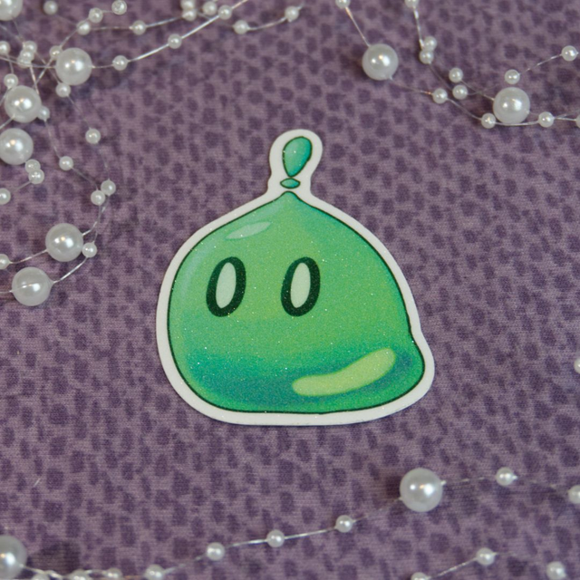 Frosted Sticker Surprised Slime