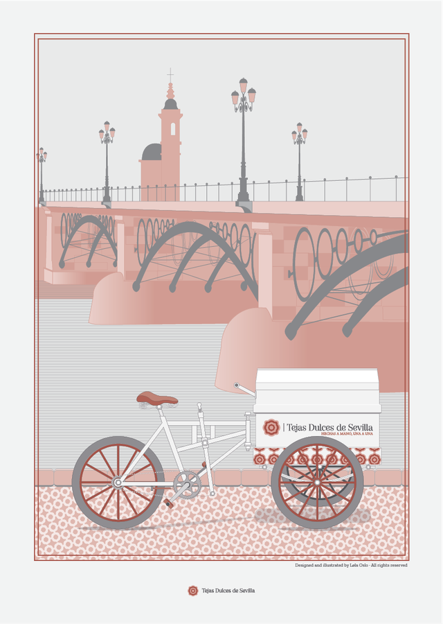 Lámina "Ya van las tejitas pa Triana", by Lola Oslo