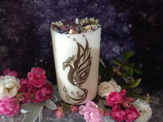 Bougie pilier Phénix