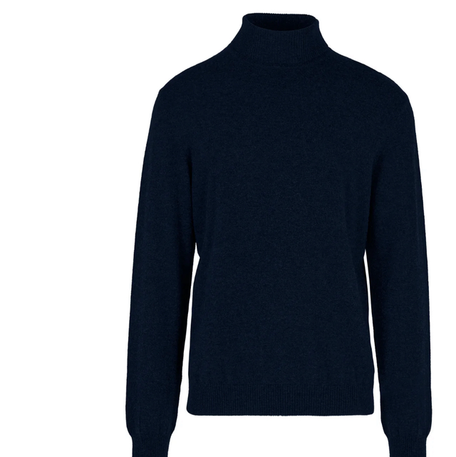 MM8818 Dolcevita blu in lana merino uomo Bomboogie