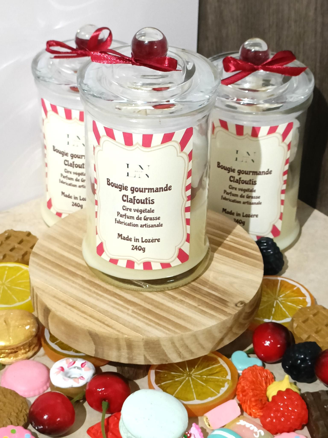 Bougie bonbonnière gourmande clafoutis