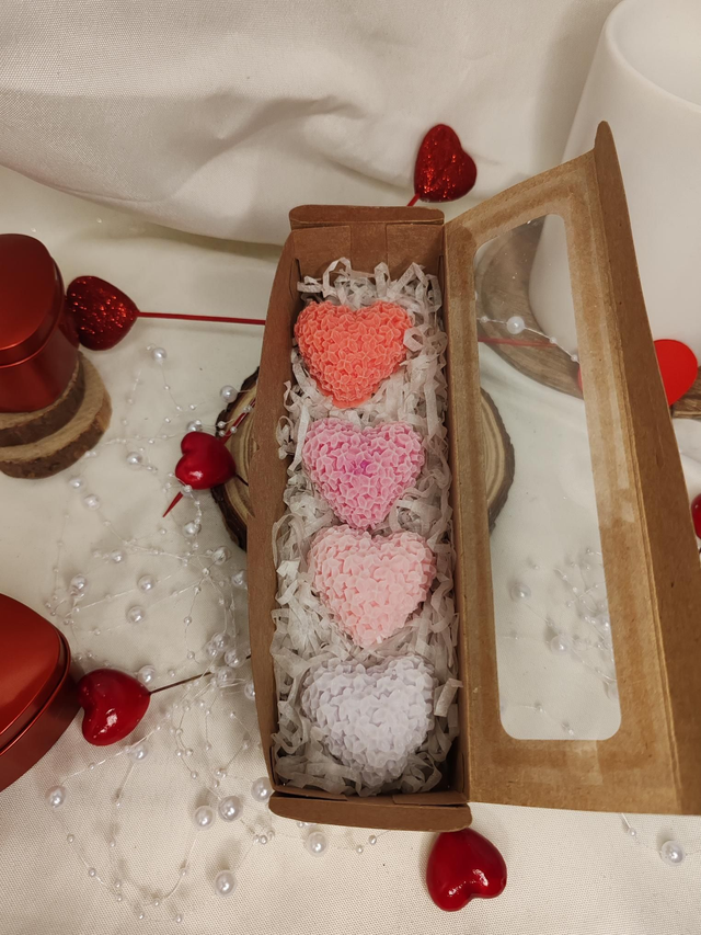 BOÎTE 4 FONDANTS CŒUR 