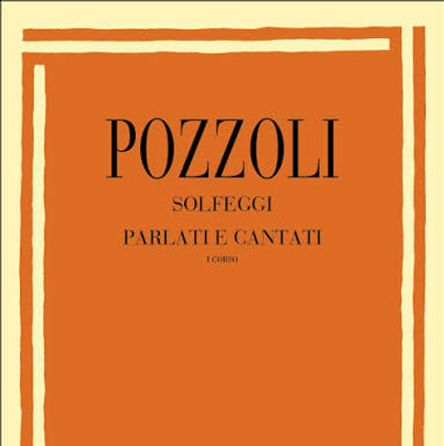 Pozzoli Solfeggi Parlati E Cantati Appendice al Primo corso
