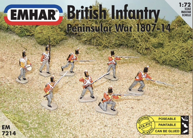 EMHAR PKEM7214 1:72 Scale British Infantry - Peninsular War Figures
