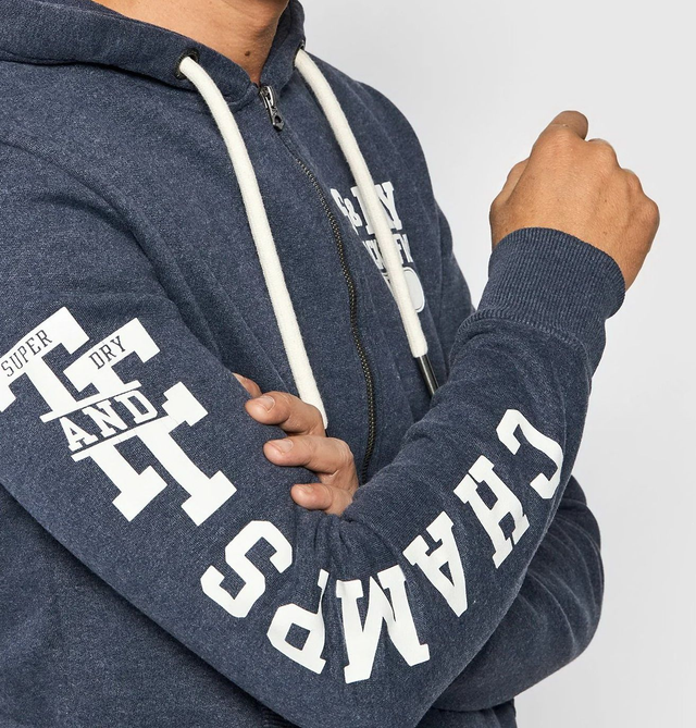 B25886J4 - FELPA CAPPUCCIO CON MARSUPIO E STAMPA