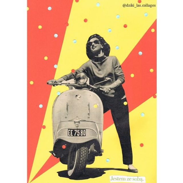 Jestem ze sobą - pocztówka 15x21 cm  