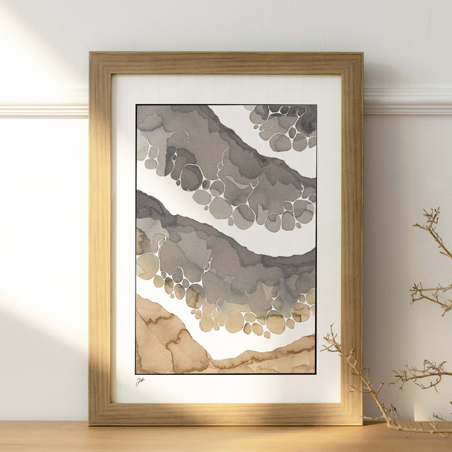 Affiche A4 - Vin Nature - Bord De Mer, Vin nature et café