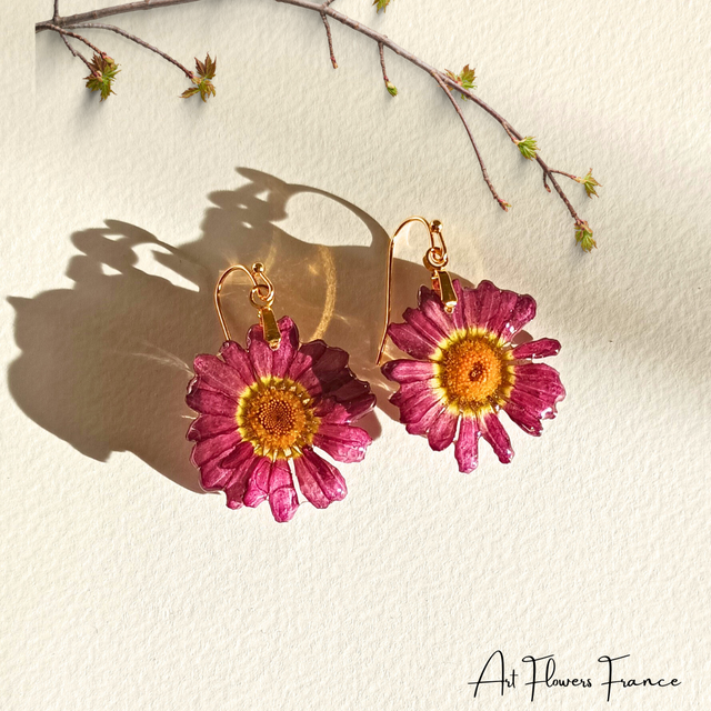 Boucles d&#039;oreilles Marguerite du Cap (1)