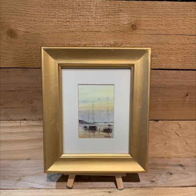 Waiting for the Tide Watercolour Painting 