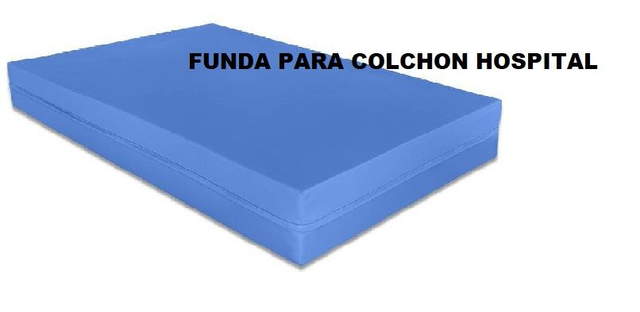 Funda Impermeable Sanitaria Ignífuga Induccion Azul Para Colchones tipo hospital