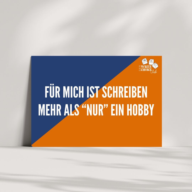 Postkarte "Für mich ist Schreiben mehr als nur ein Hobby"