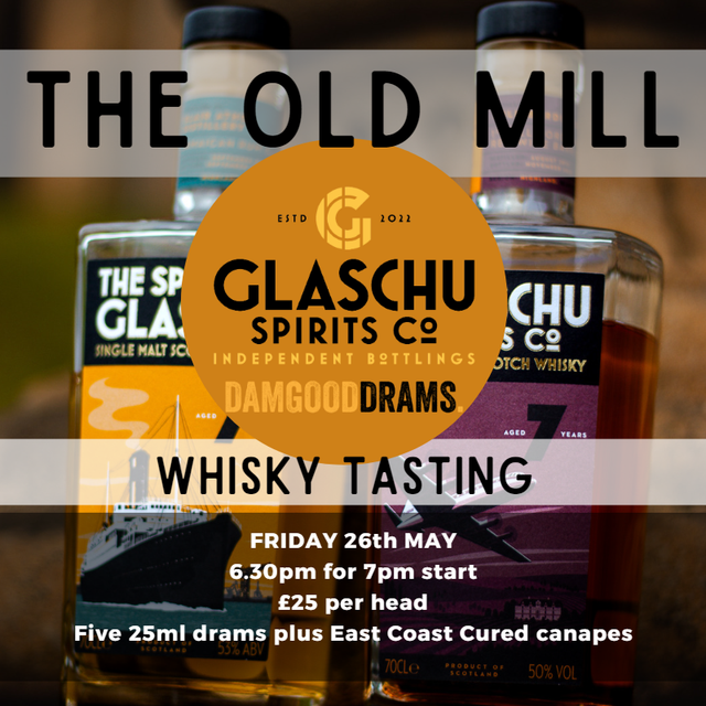 Glaschu Spirits Co. Tasting Tickets 26th May 2023