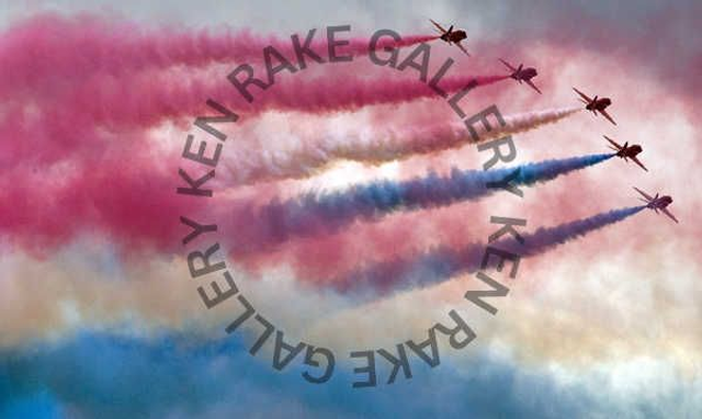  Red Arrows #1. Print to fit A3 Frame