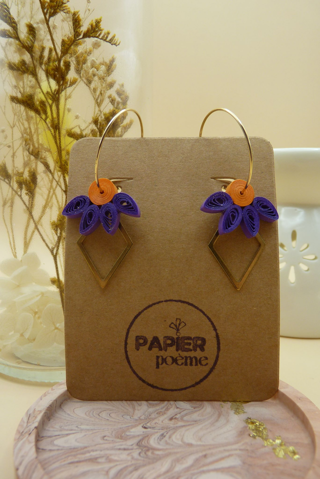 Modèle Apache - Violet et orange