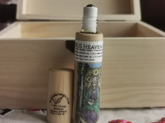 Perfume. Citrus Heaven 1 10ml. ( Bamboo encased- roll on)