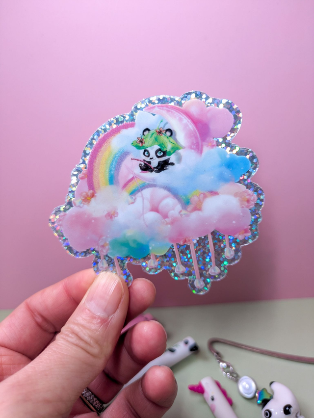 Stickers Panda Rainbow