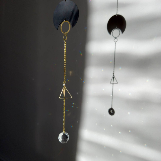SUNCATCHER - Capteur de Soleil Feng-Shui - CHAMBRE à AIR Recyclée, Bois flotté - Pièce Unique 